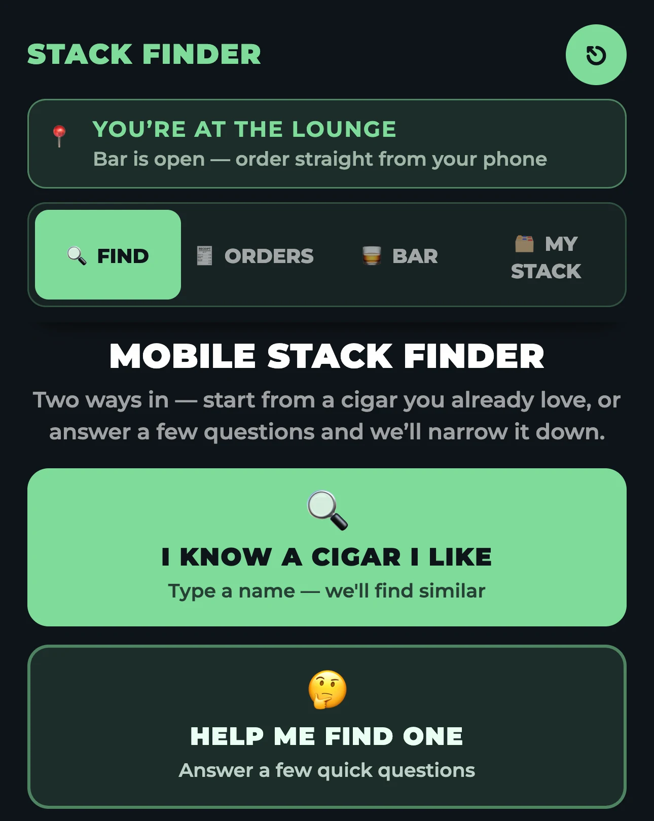 Profile and history on the phone