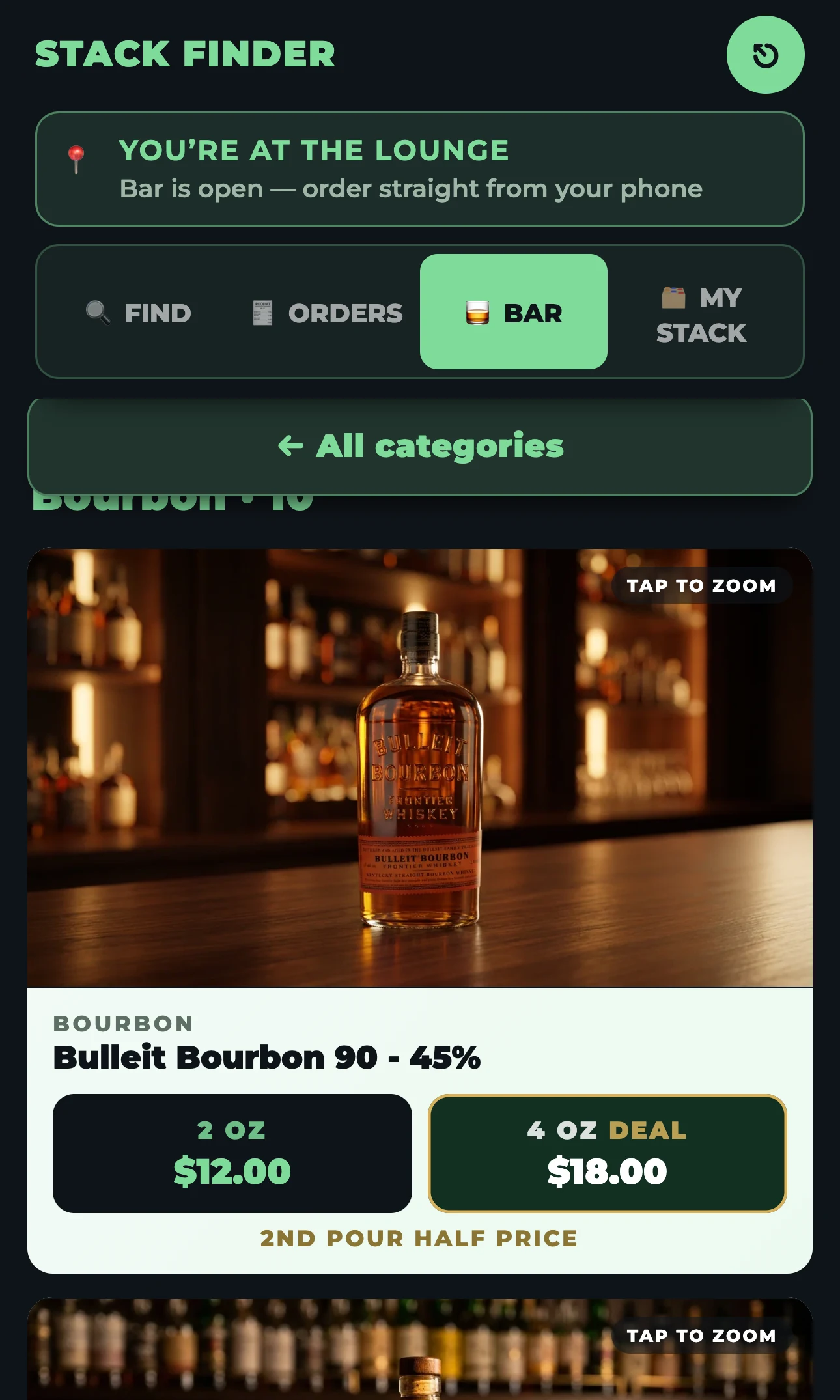 One bottle, two pour sizes